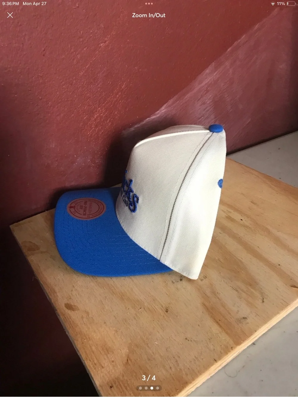 Knicks Basketball Club Blue and Cream Cap Brand New SnapBack NBA sports - Picture 3 of 4